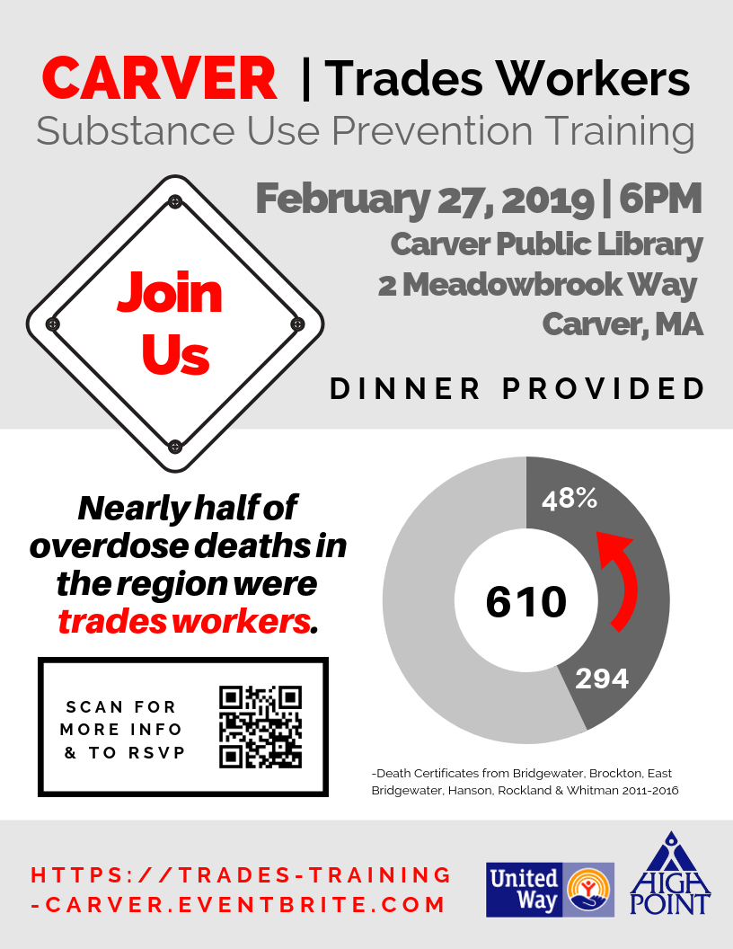 Flyer for Substance Use Training